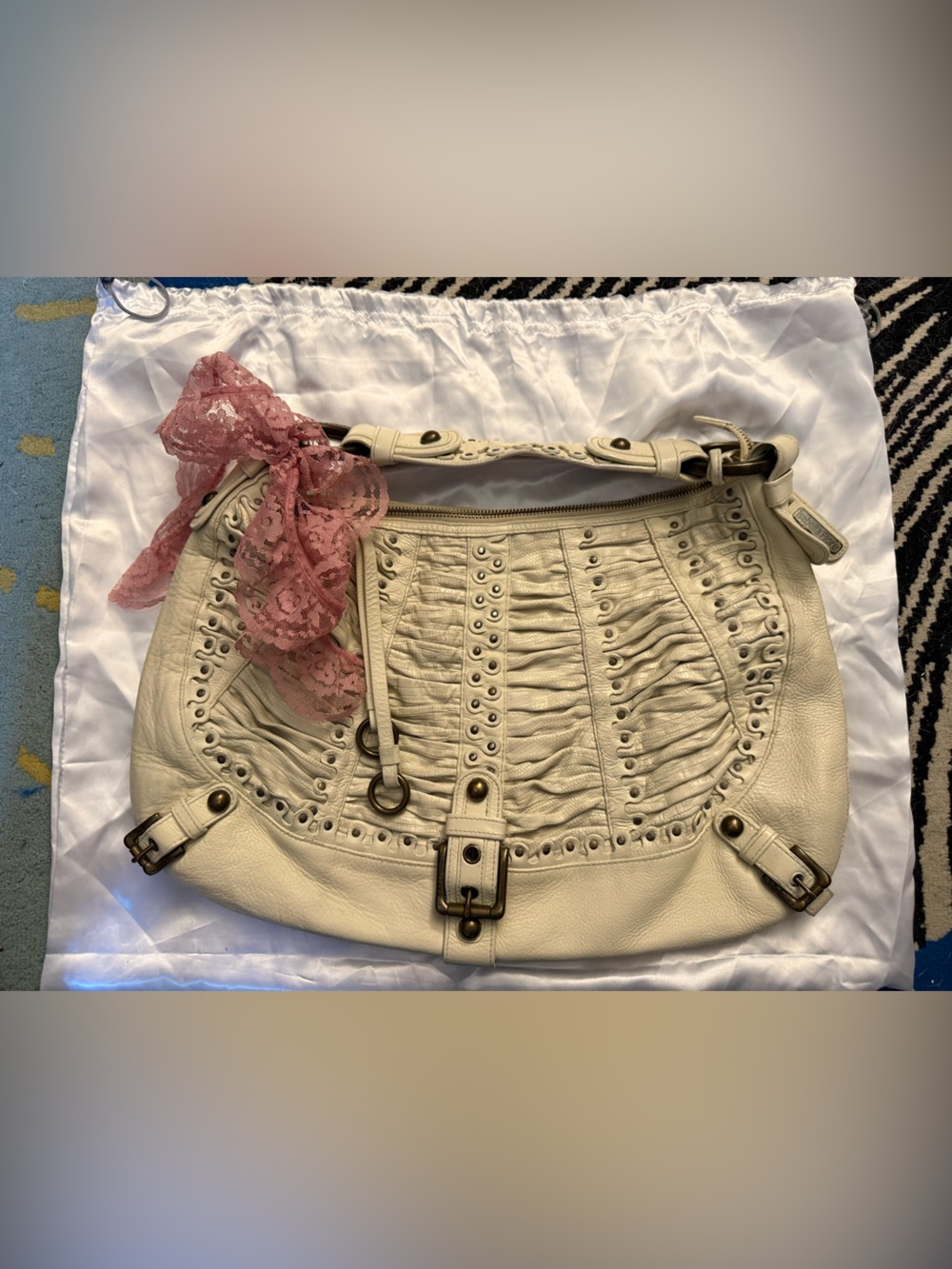 Authentic Vintage Y2K Isabella Fiore “Carina” Hobo Shoulder Bag